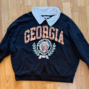 Grayson Threads Black and Orange Georgia Sweater